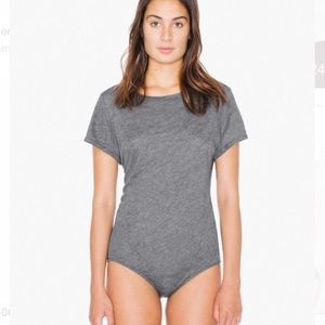 american apparel light blue t-shirt bodysuit